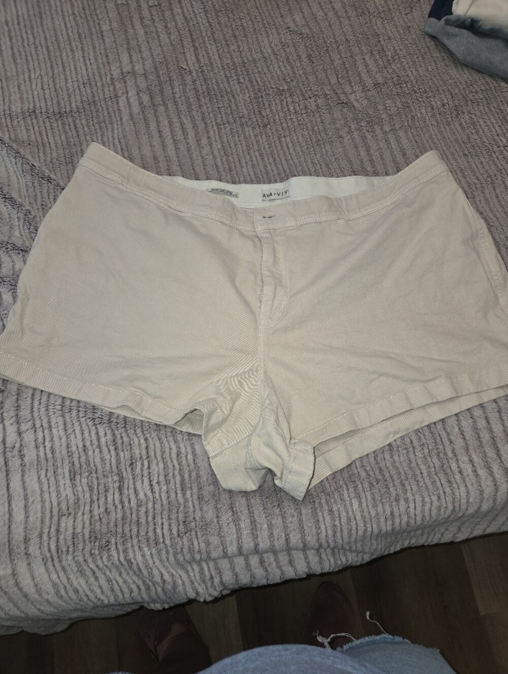 Ava & Viv High Rise Smart Shorts Womens Tan